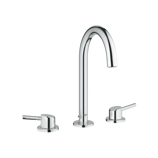 GROHE 2021700A Concetto 8-inch Widespread 2-Handle L-Size Bathroom Faucet, 1.2 GPM - Chrome