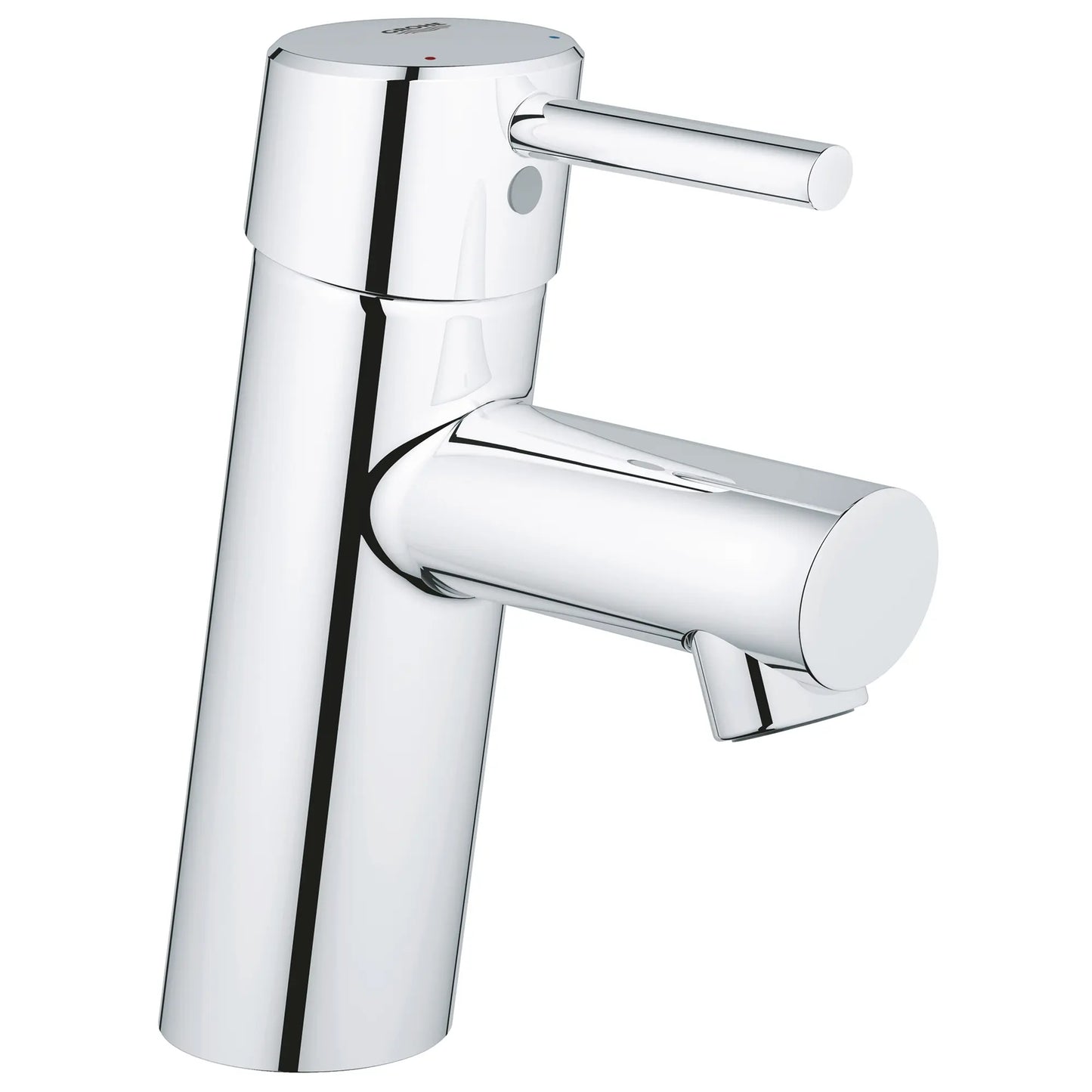 GROHE 3427100A Concetto Single Hole Single-Handle S-Size Bathroom Faucet, 1.2 GPM Less Drain - Chrome