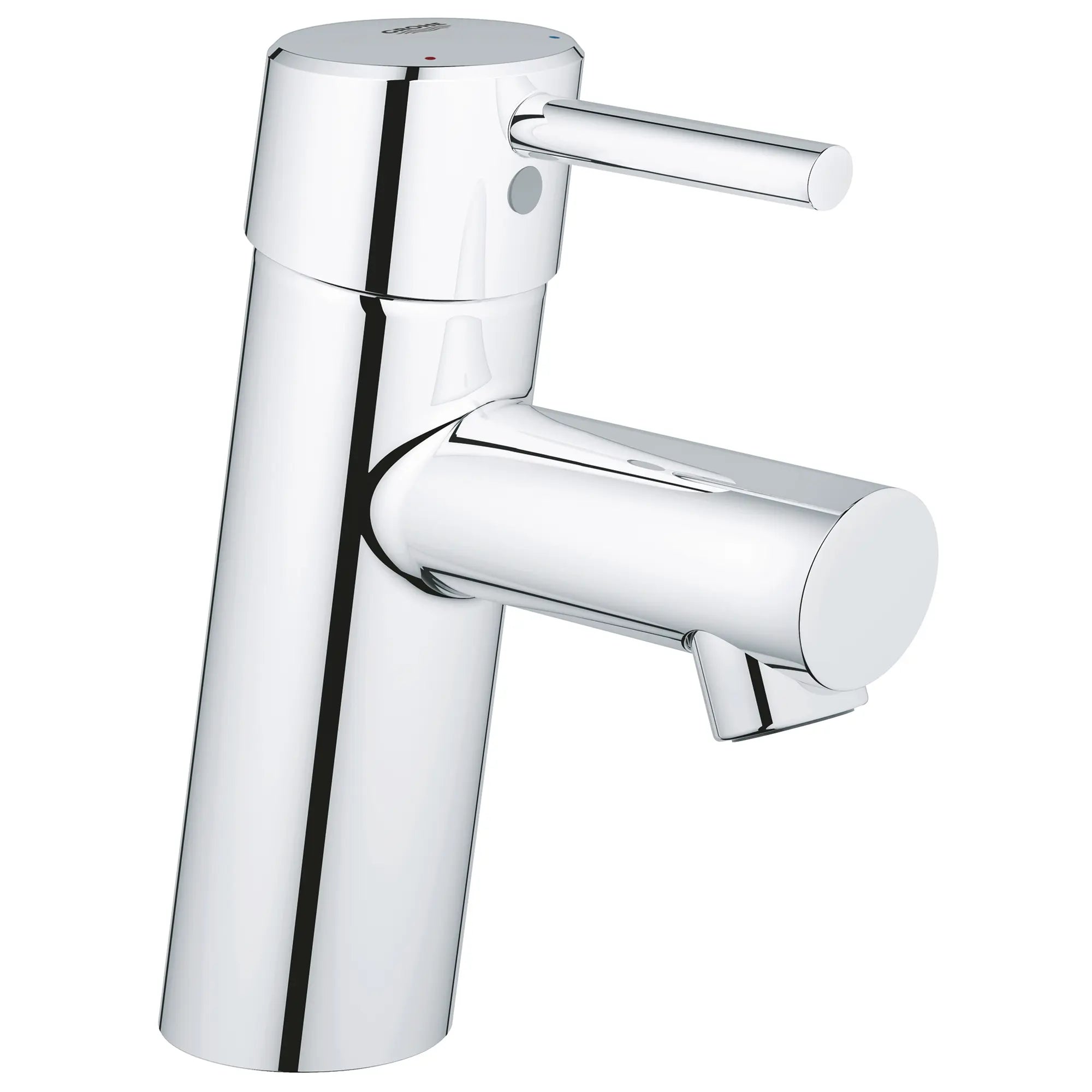 GROHE 3427100A Concetto Single Hole Single-Handle S-Size Bathroom Faucet, 1.2 GPM Less Drain - Chrome