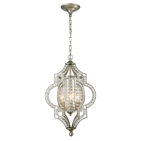 ELK SHOWROOM 16270/3 Gabrielle 14'' Wide 3-Light Chandelier - Aged Silver