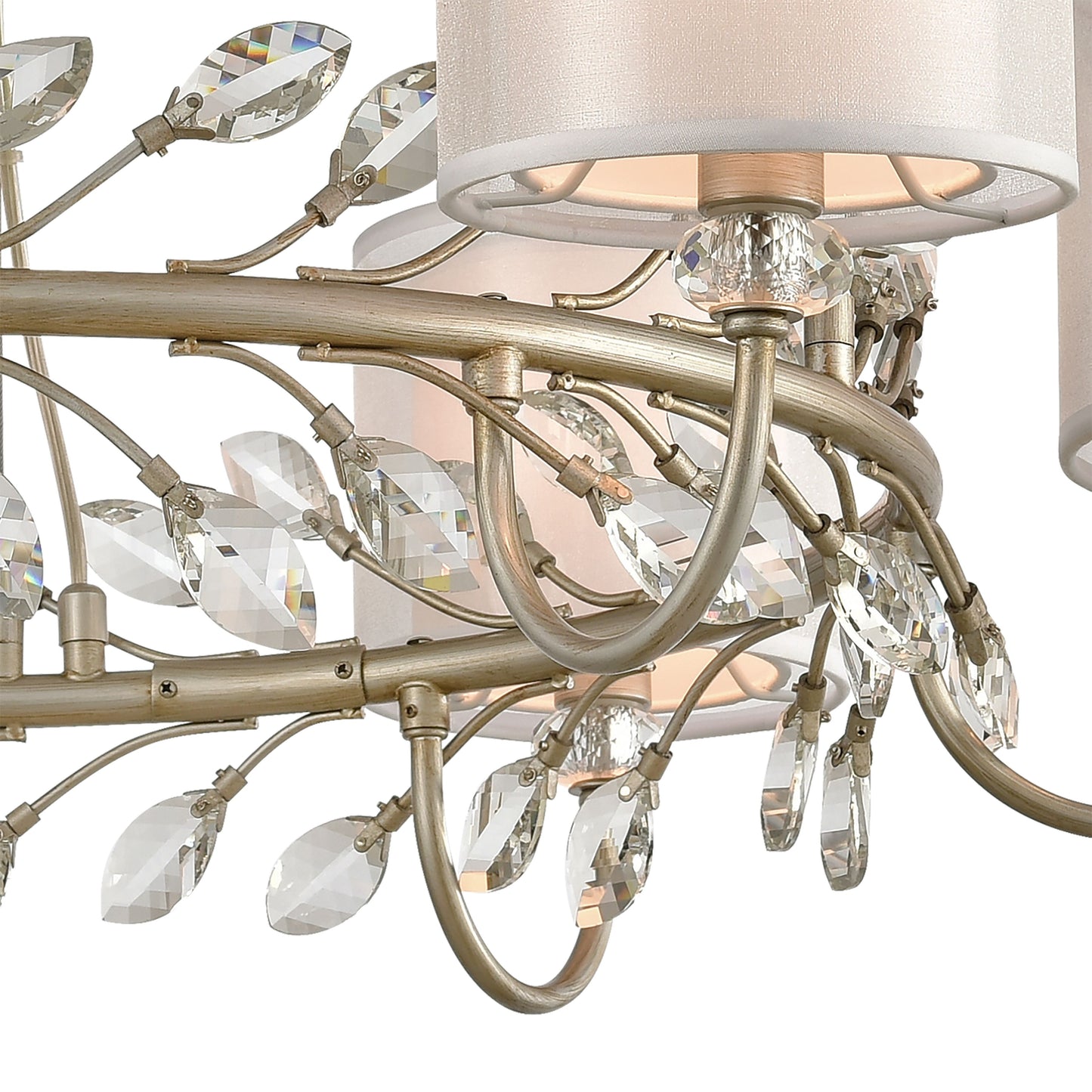 ELK SHOWROOM 16285/6 Asbury 34'' Wide 6-Light Chandelier - Aged Silver