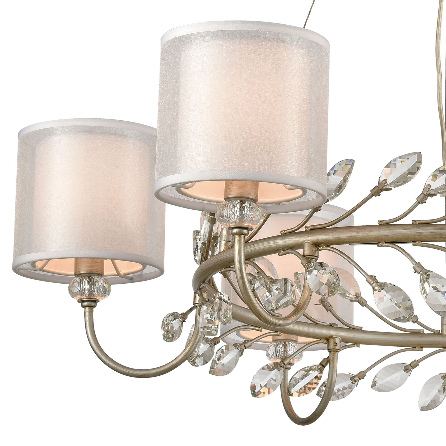 ELK SHOWROOM 16285/6 Asbury 34'' Wide 6-Light Chandelier - Aged Silver