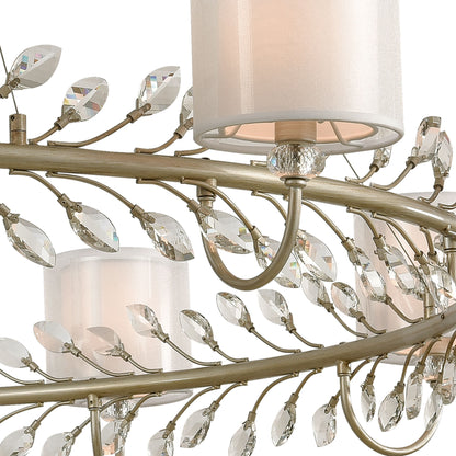 ELK SHOWROOM 16287/12 Asbury 62'' Wide 12-Light Chandelier - Aged Silver