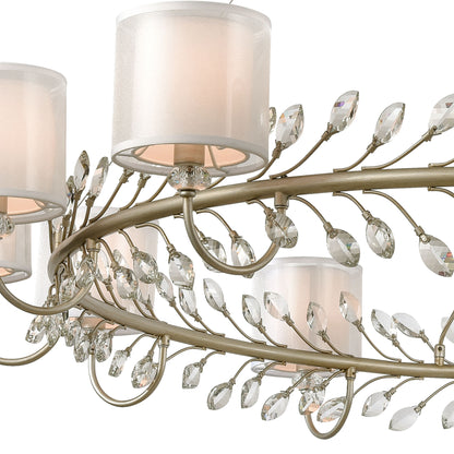 ELK SHOWROOM 16287/12 Asbury 62'' Wide 12-Light Chandelier - Aged Silver