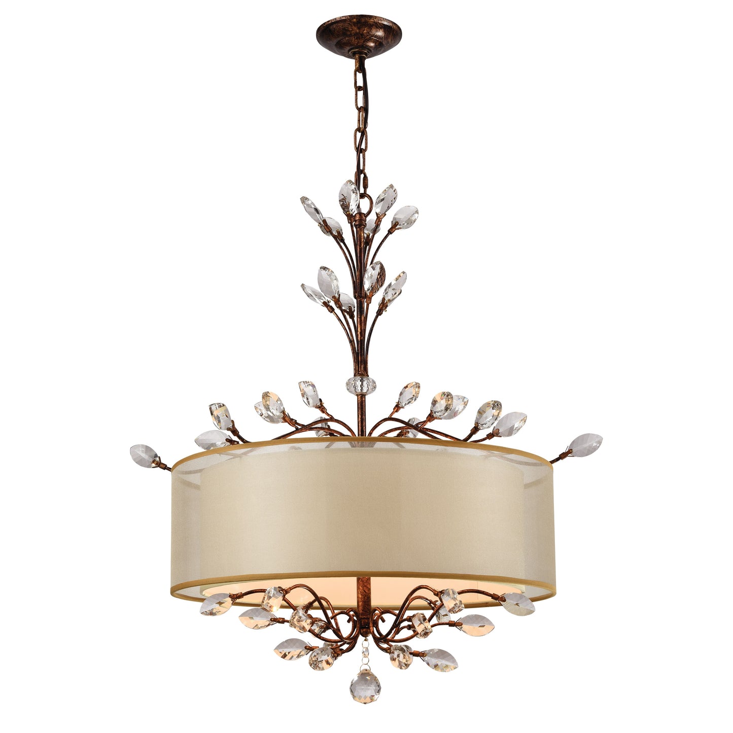 ELK SHOWROOM 16292/4 Asbury 26'' Wide 4-Light Chandelier - Spanish Bronze