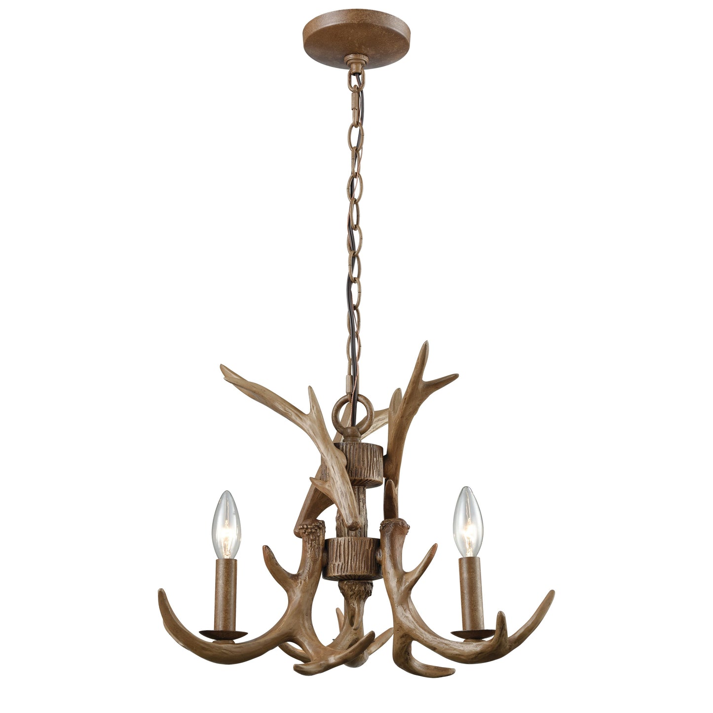 ELK SHOWROOM 16314/3 Elk 18'' Wide 3-Light Chandelier - Wood Tone