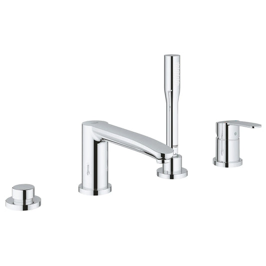 GROHE 23048003 Eurostyle Cosmopolitan 4-Hole Single-Handle Deck Mount Roman Tub Faucet with 1.75 GPM Hand Shower - Chrome