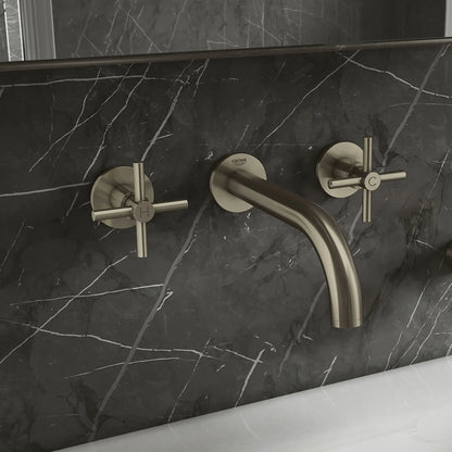 GROHE 20173EN3 Atrio New 2-Handle Wall-Mount Faucet 1.2 GPM - Brushed Nickel