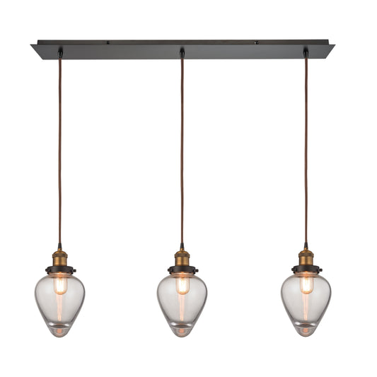 ELK SHOWROOM 16325/3LP Bartram 36'' Wide 3-Light Pendant - Antique Brass