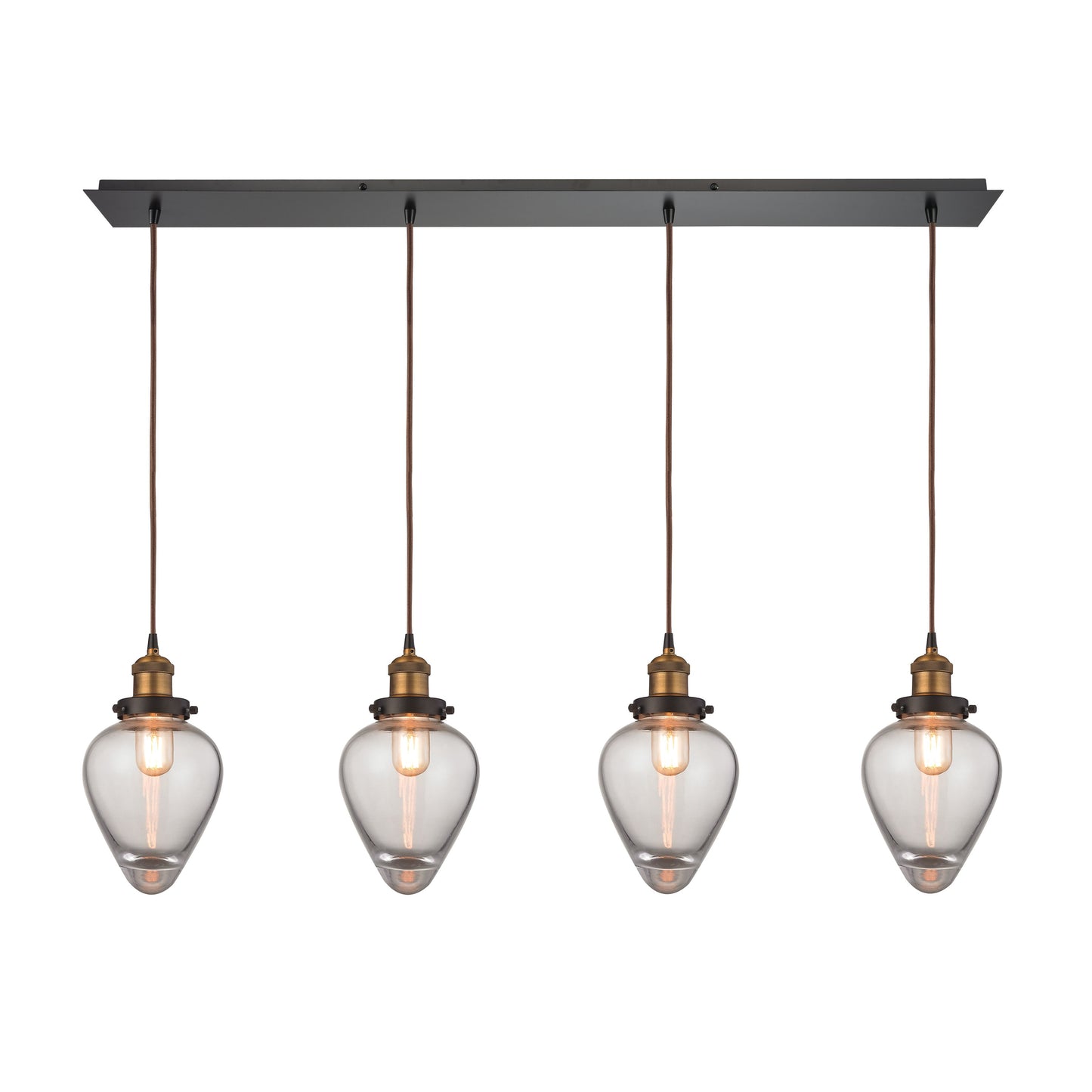 ELK SHOWROOM 16325/4LP Bartram 46'' Wide 4-Light Pendant - Antique Brass