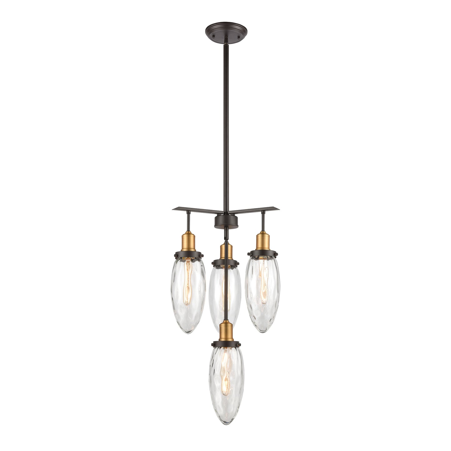 ELK SHOWROOM 16327/4 Shinzu 16'' Wide 4-Light Chandelier - Oil Rubbed Bronze