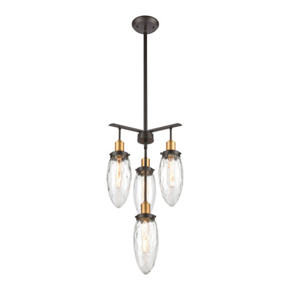 ELK SHOWROOM 16327/4 Shinzu 16'' Wide 4-Light Chandelier - Oil Rubbed Bronze