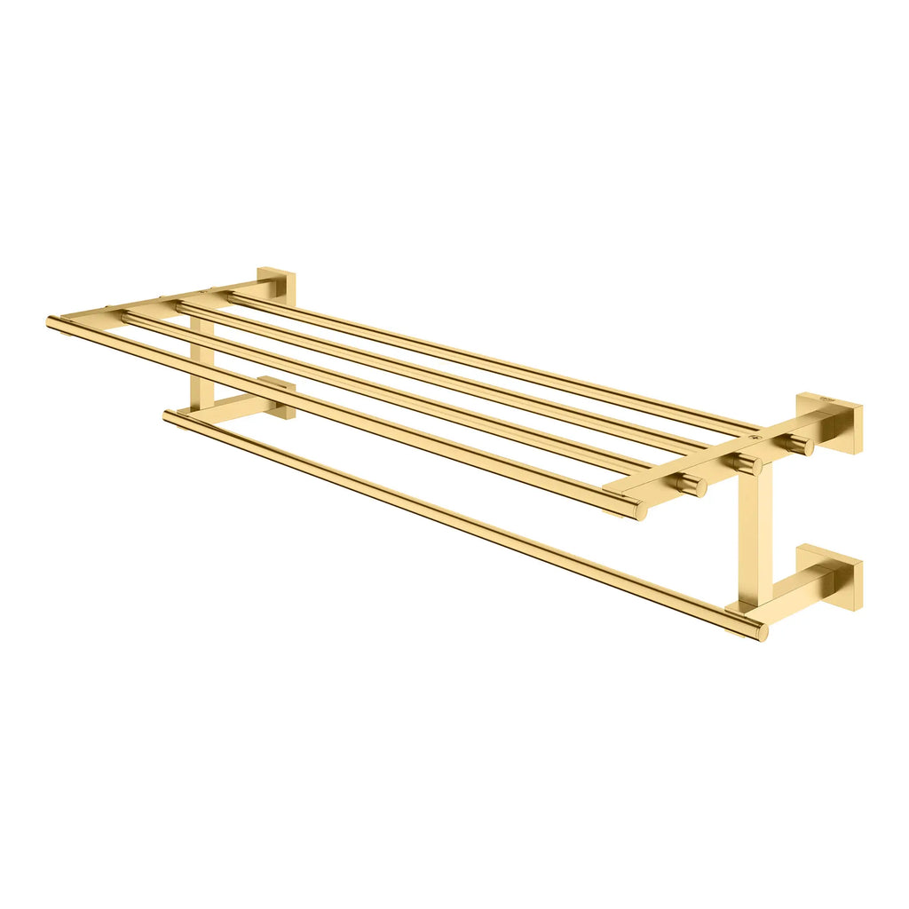 GROHE 40512GN1 Essentials Cube 23 5/8" Multi-Towel Rack - Brushed Cool Sunrise