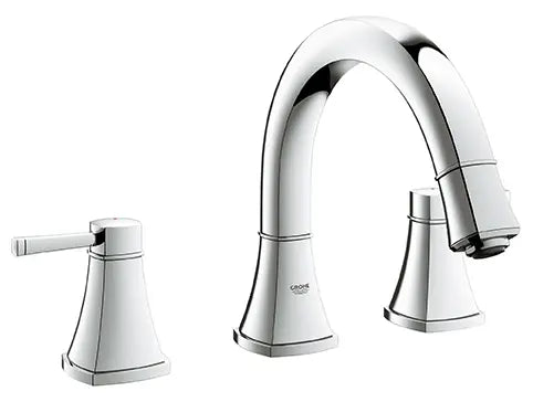 GROHE 25154000 Grandera 3-Hole 2-Handle Deck Mount Roman Tub Faucet - Chrome