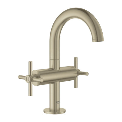 GROHE 21031EN3 Atrio New Single Hole Two-Handle M-Size Bathroom Faucet 1.2 GPM - Brushed Nickel