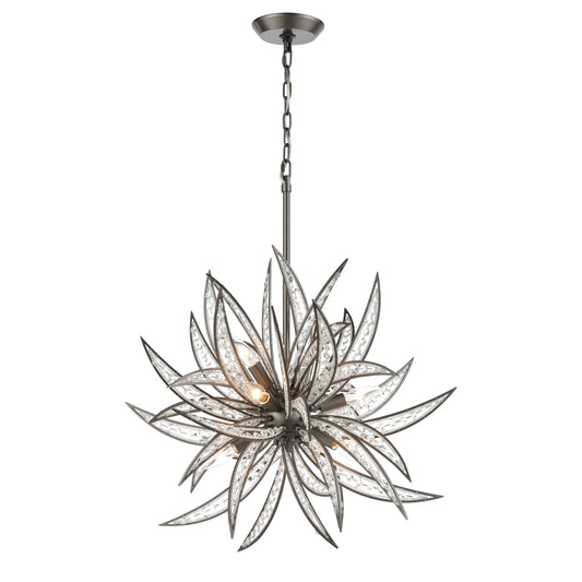 ELK SHOWROOM 16364/8 Naples 26'' Wide 8-Light Chandelier - Dark Graphite