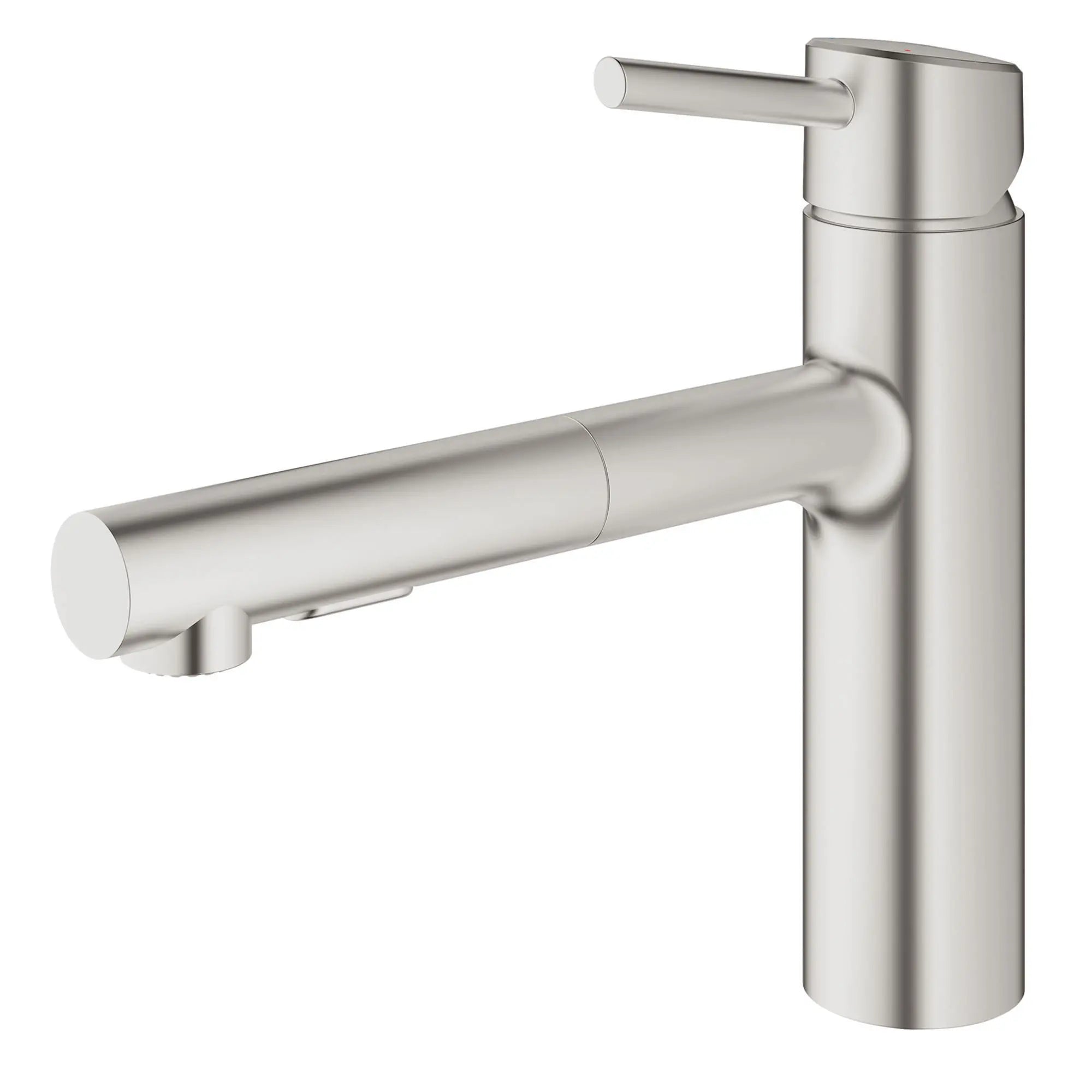 GROHE 31453DC1 Concetto Single-Handle Pull-Out Kitchen Faucet Dual Spray 1.5 GPM - Supersteel