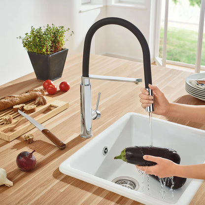 GROHE 31492000 Concetto Single-Handle Semi-Pro Dual Spray Kitchen Faucet 1.75 GPM - Chrome