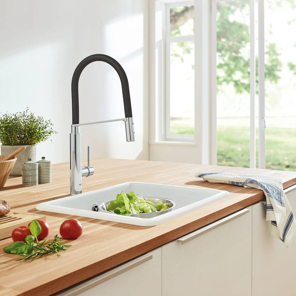 GROHE 31492000 Concetto Single-Handle Semi-Pro Dual Spray Kitchen Faucet 1.75 GPM - Chrome