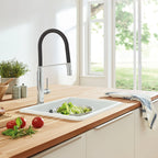 GROHE 31492000 Concetto Single-Handle Semi-Pro Dual Spray Kitchen Faucet 1.75 GPM - Chrome