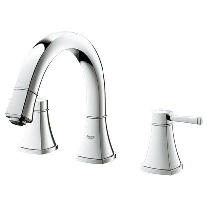 GROHE 25154000 Grandera 3-Hole 2-Handle Deck Mount Roman Tub Faucet - Chrome