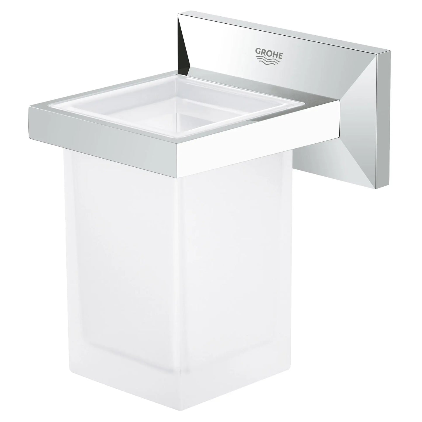 GROHE 40493000 Allure Brilliant Toothbrush Holder with Tumbler - Chrome