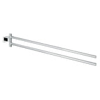 GROHE 40624001 Essentials Cube 18" Double Towel Bar - Chrome