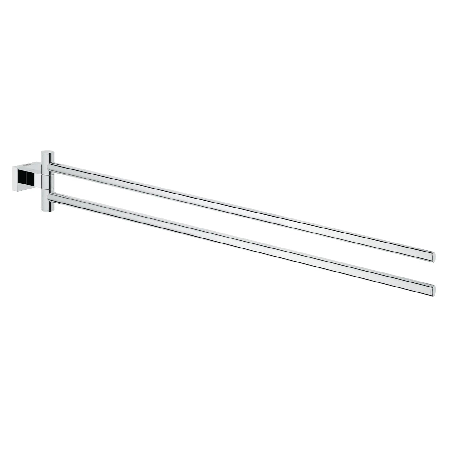 GROHE 40624001 Essentials Cube 18" Double Towel Bar - Chrome