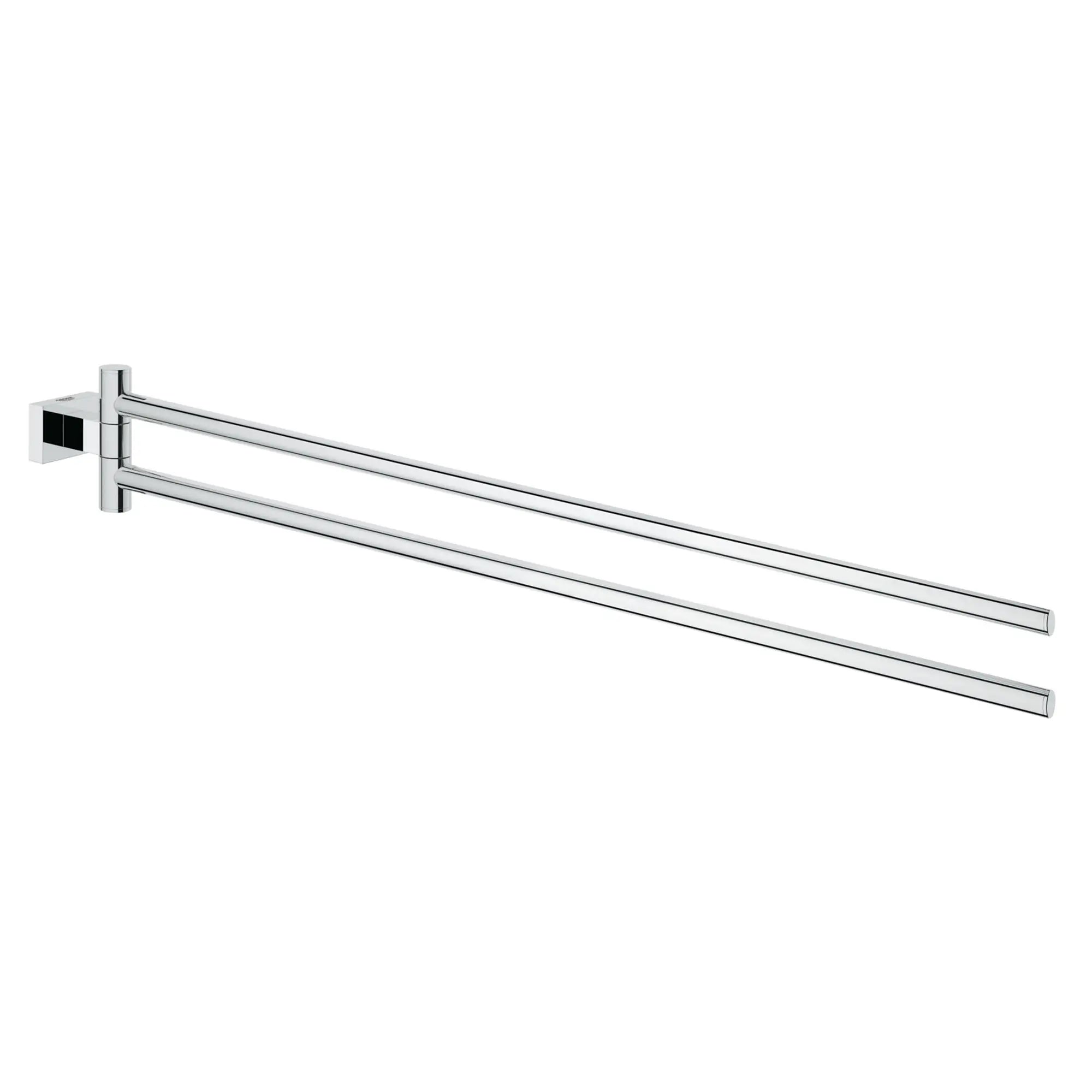 GROHE 40624001 Essentials Cube 18" Double Towel Bar - Chrome