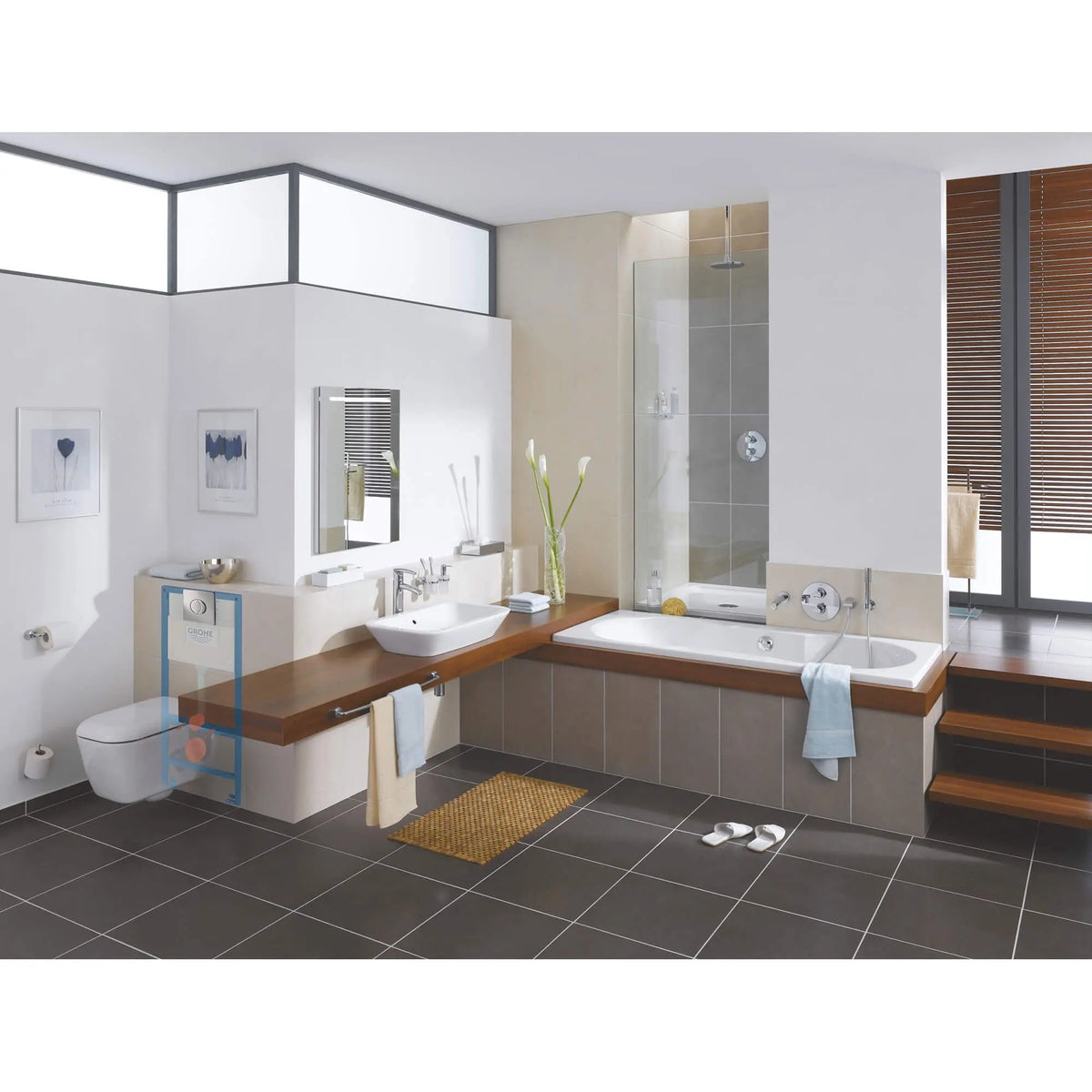GROHE 38506000 Skate Wall Plate - Chrome