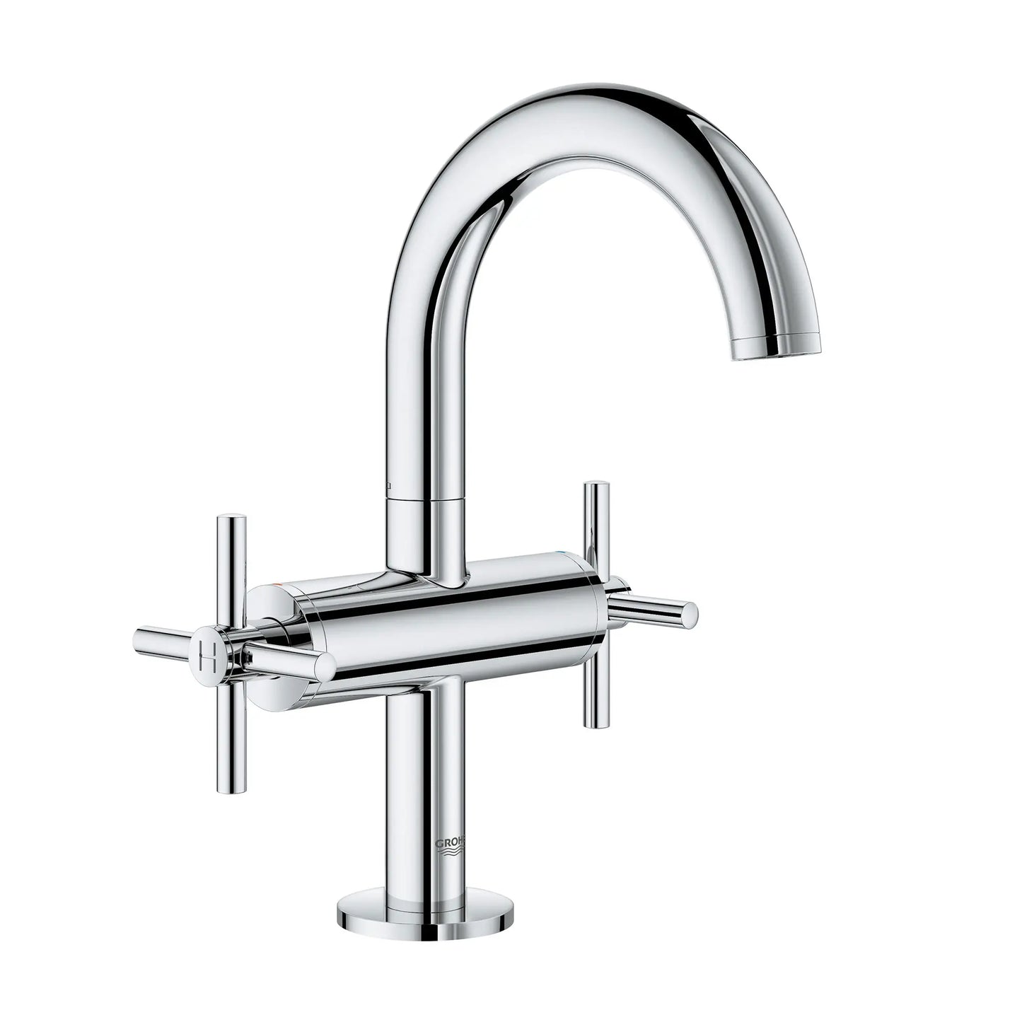 GROHE 21031003 Atrio New Single Hole Two-Handle M-Size Bathroom Faucet 1.2 GPM - Chrome