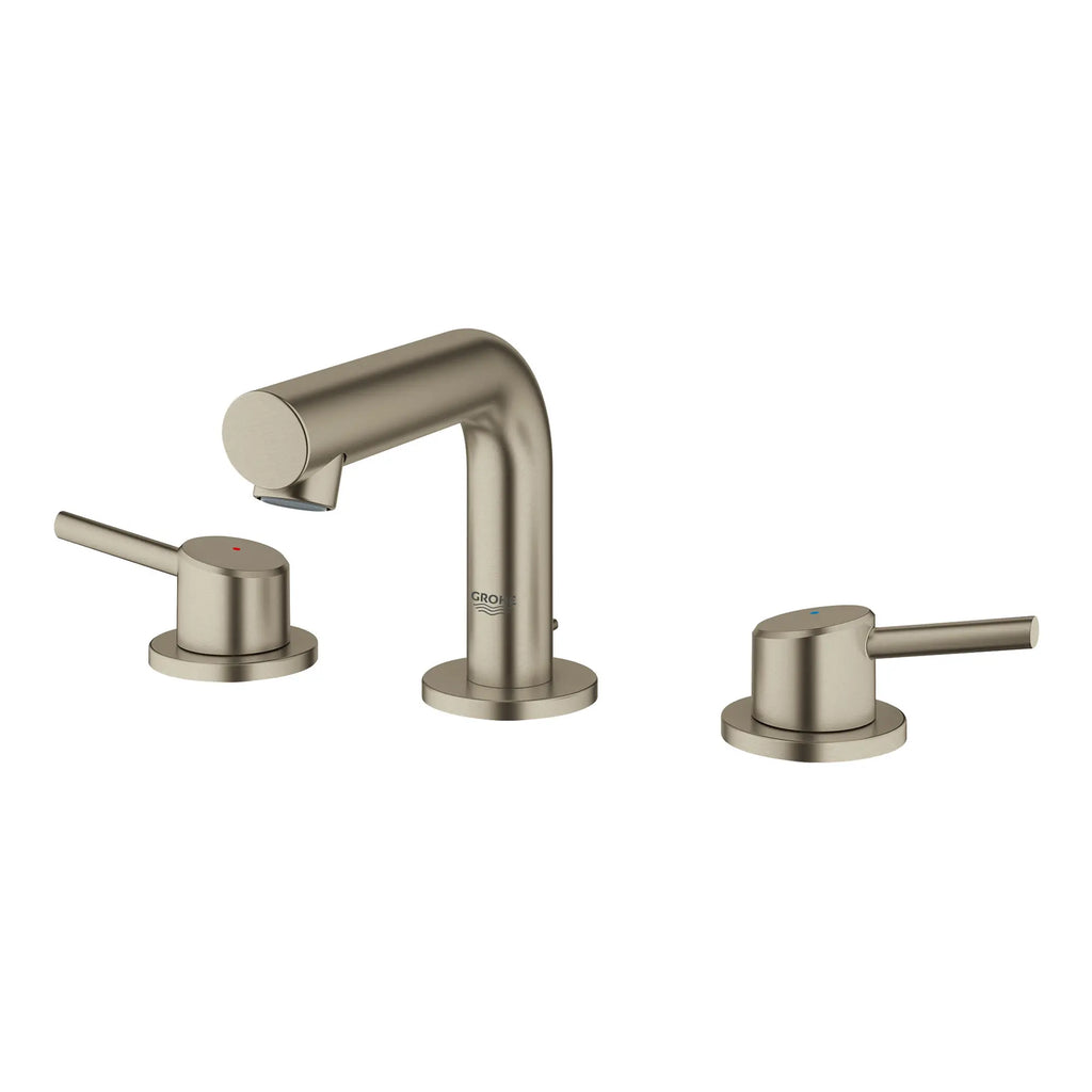 GROHE 20572EN1 Concetto 8-inch Widespread 2-Handle S-Size Bathroom Faucet, 1.2 GPM - Brushed Nickel