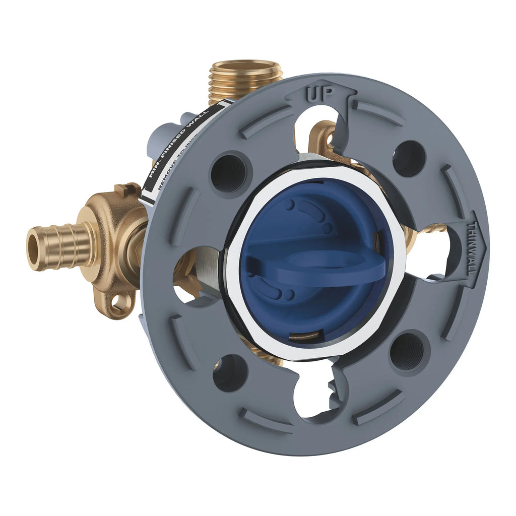 GROHE 35111000 Grohsafe Pressure Balance Rough-In Valve 1/2" PEX Crimp (ASTM F1960) Inlets