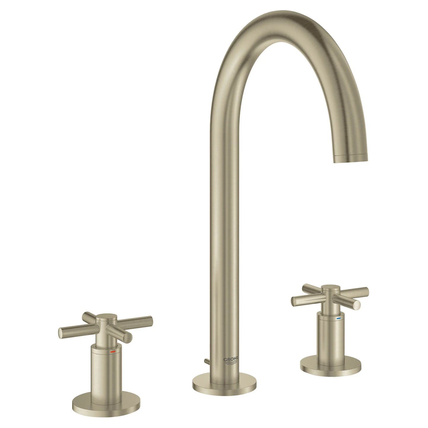 GROHE 20069EN3 Atrio New 8-inch Widespread 2-Handle M-Size Bathroom Faucet 1.2 GPM - Brushed Nickel