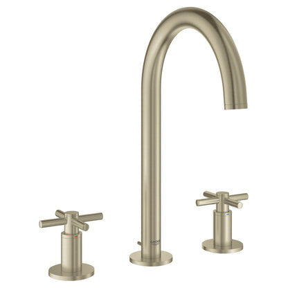 GROHE 20069EN3 Atrio New 8-inch Widespread 2-Handle M-Size Bathroom Faucet 1.2 GPM - Brushed Nickel