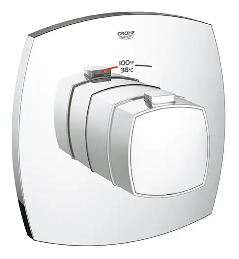 GROHE 19940000 Grandera Custom Shower Thermostatic Valve Trim - Chrome