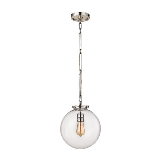 ELK SHOWROOM 16390/1 Gramercy 11'' Wide 1-Light Mini Pendant - Polished Nickel