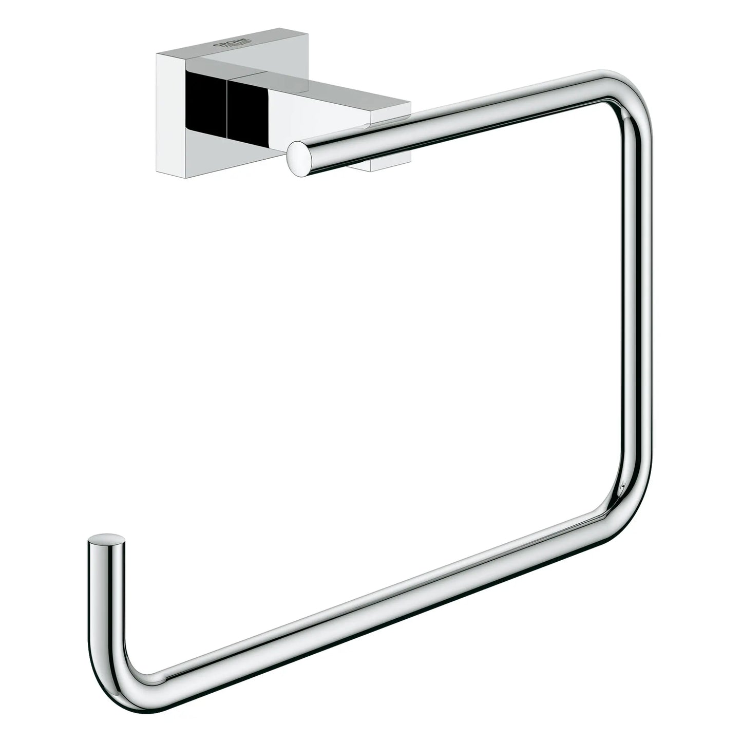 GROHE 40510001 Essentials Cube 8" Towel Ring - Chrome