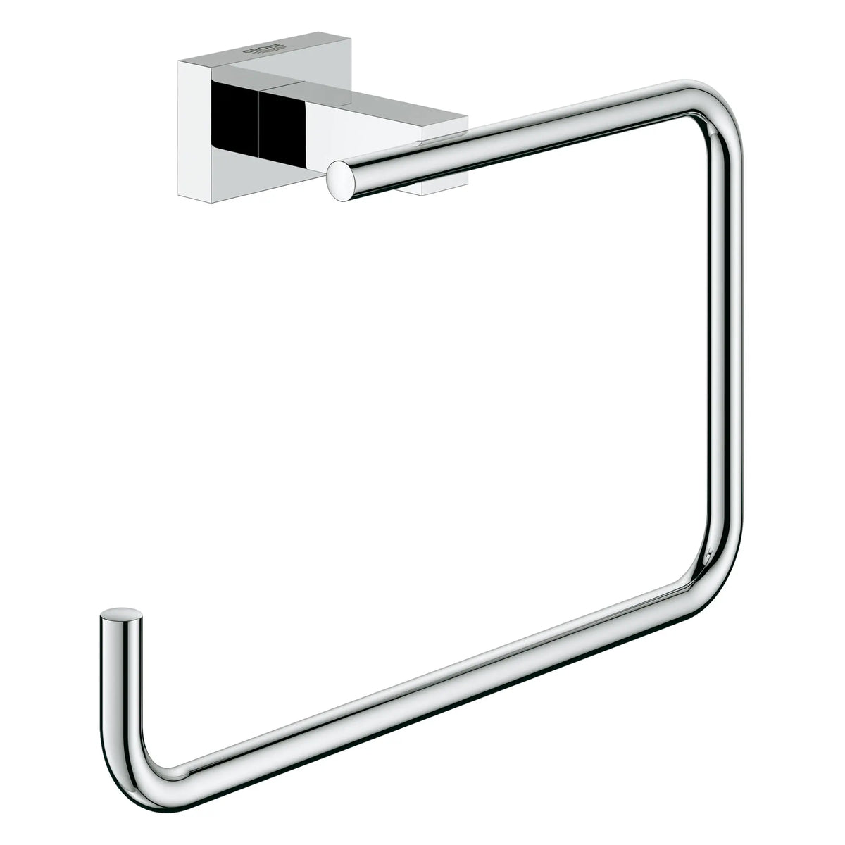 GROHE 40510001 Essentials Cube 8" Towel Ring - Chrome