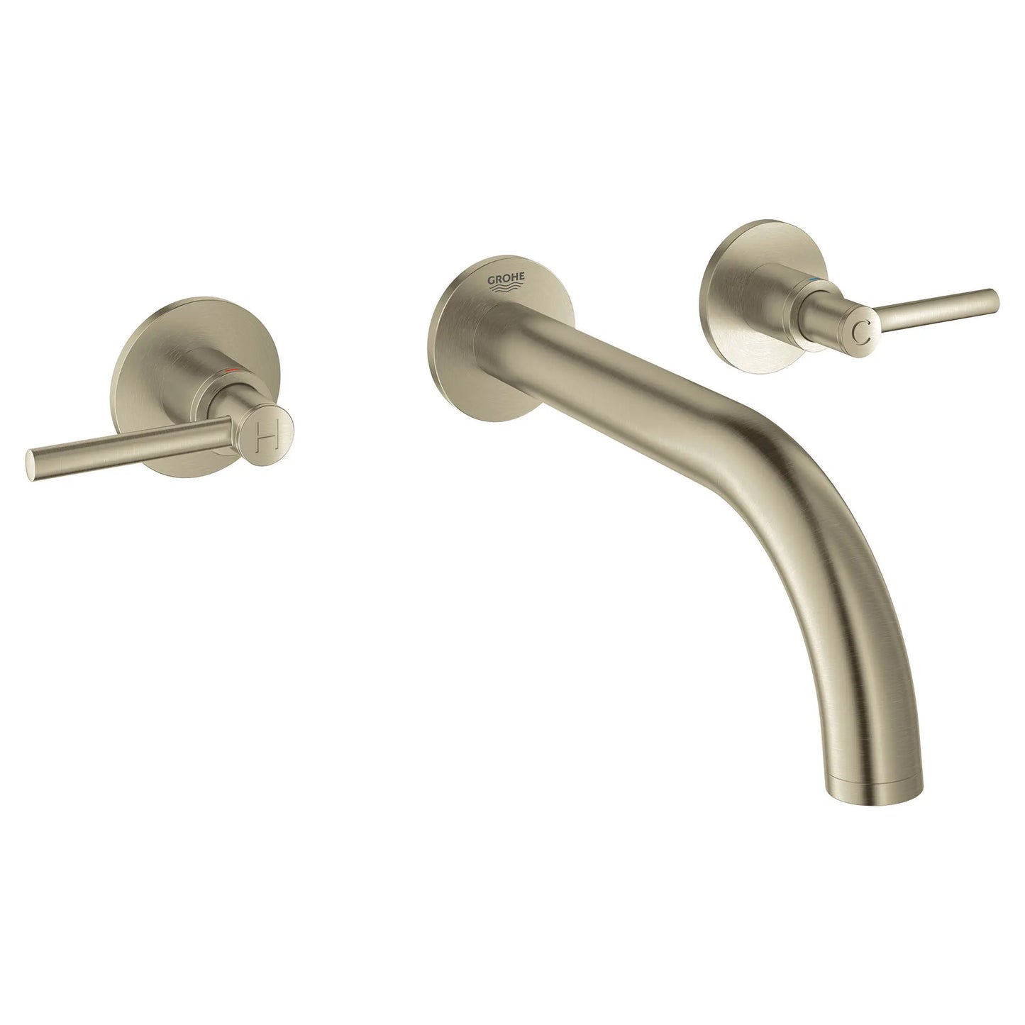GROHE 20173EN3 Atrio New 2-Handle Wall-Mount Faucet 1.2 GPM - Brushed Nickel