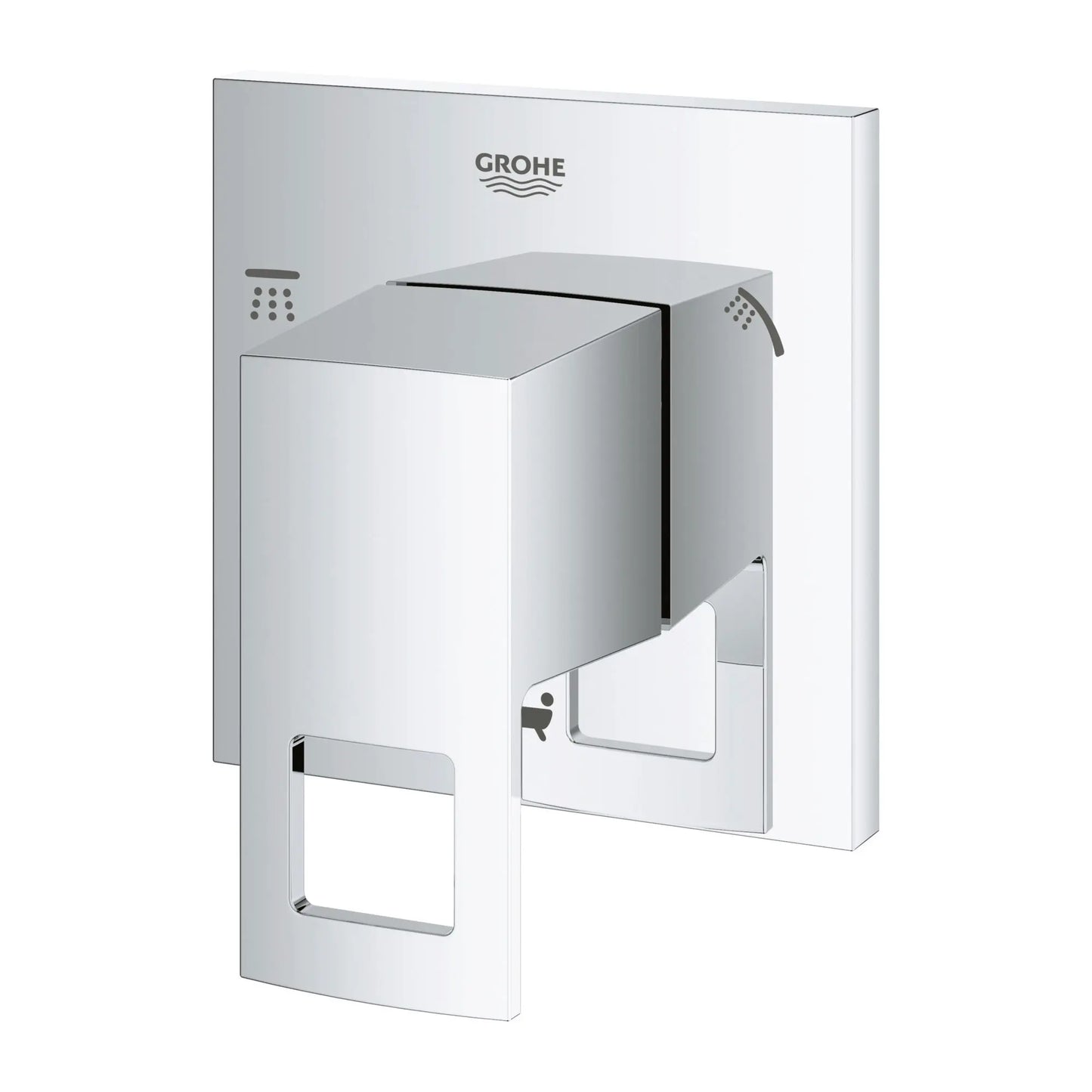 GROHE 29217001 Eurocube 3-Way Diverter Trim - Chrome