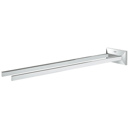 GROHE 40496000 Allure Brilliant 17" Two-Arm Towel Bar - Chrome