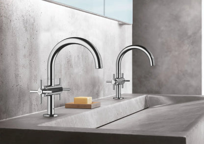 GROHE 21031003 Atrio New Single Hole Two-Handle M-Size Bathroom Faucet 1.2 GPM - Chrome