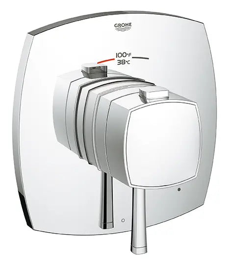 GROHE 19935000 Grandera Single Function Thermostatic Valve Trim - Chrome