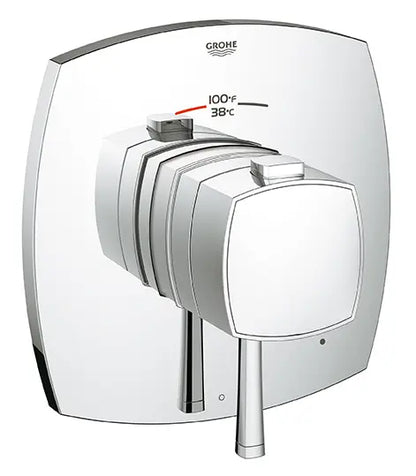 GROHE 19935000 Grandera Single Function Thermostatic Valve Trim - Chrome