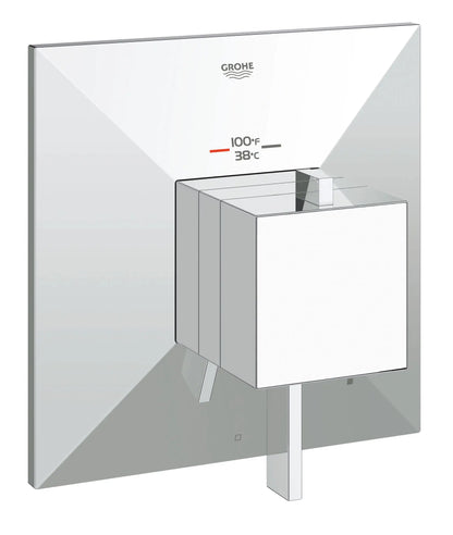 GROHE 19793000 Allure Brilliant Single Function Thermostatic Valve Trim - Chrome