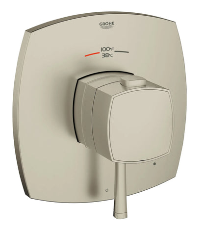GROHE 19935EN0 Grandera Single Function Thermostatic Valve Trim - Brushed Nickel