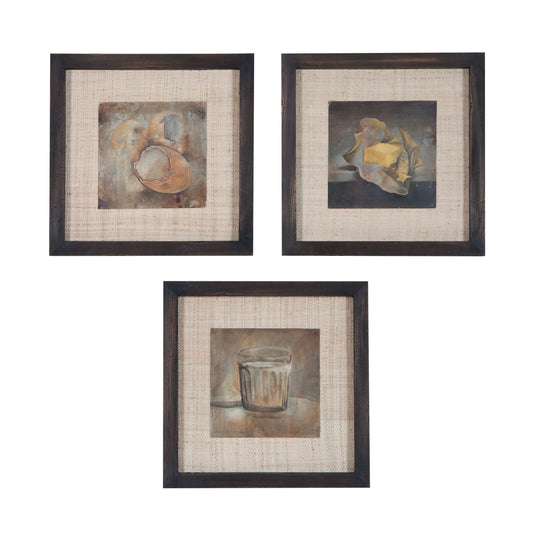 ELK SIGNATURE 164042S Framed Reclaimed Tin Signs (Set of 3)