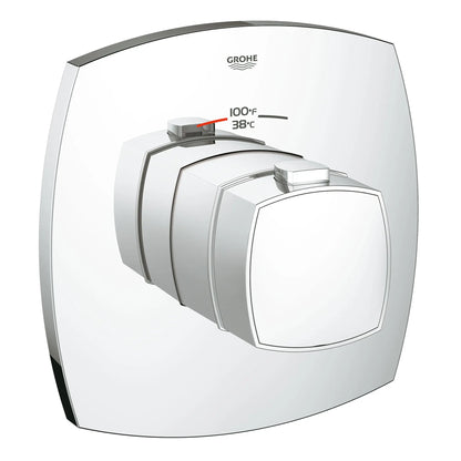 GROHE 19940000 Grandera Custom Shower Thermostatic Valve Trim - Chrome