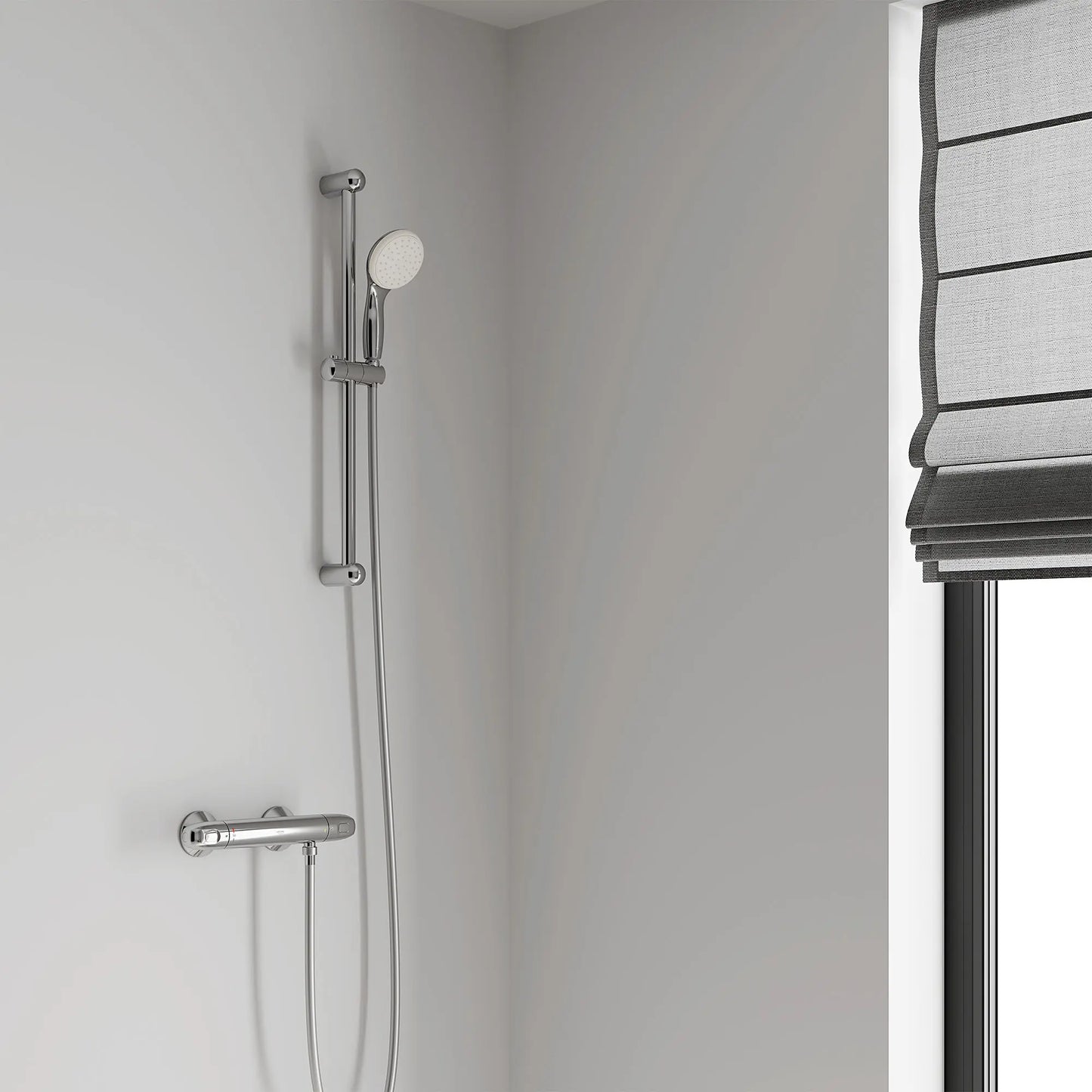 GROHE 2759810E Tempesta 24" Shower Slide Bar Kit - 2 Sprays, 1.5 gpm - Chrome